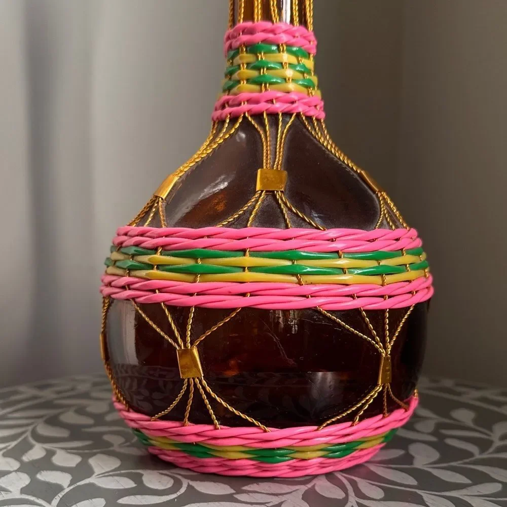 Vintage Scoubidou Bottle